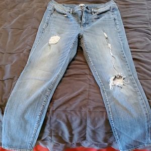 J Crew distressed jeans